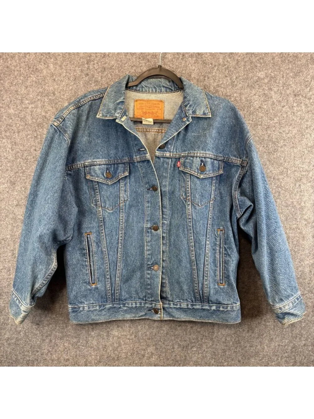 Levis Strauss Womens Size Medium Jean Jacket Vintage Denim Trucker USA Made 1996